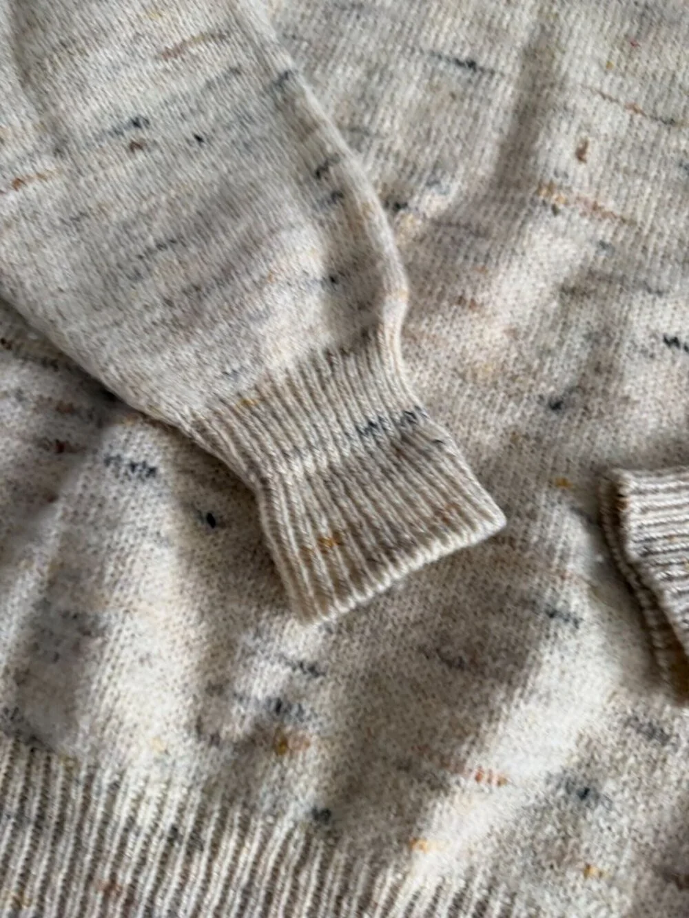 BOATHOUSE ROW Vintage Men’s Wool Blend Beige Crewneck Sweater Size Large